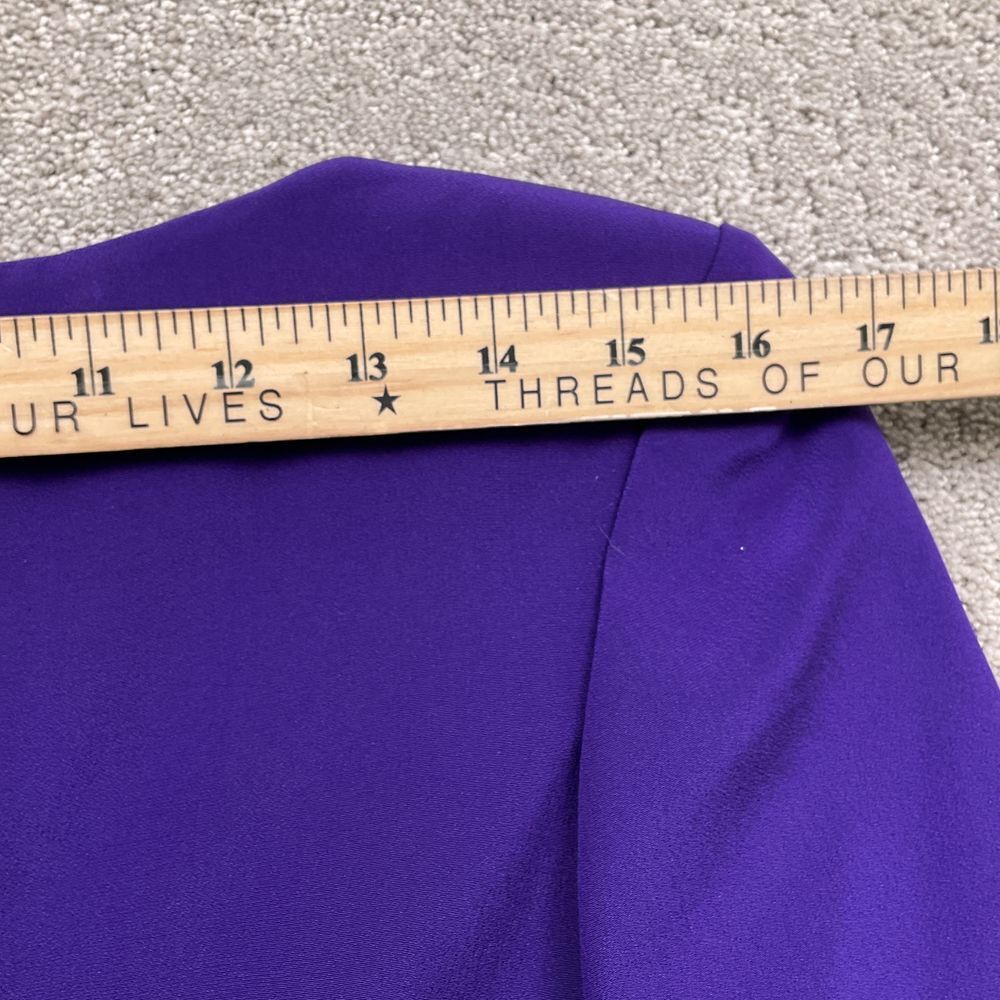 Gillian Dress Womens‎ 4 Purple Sweetheart Silk Pleat Formal Party VTG - Picture 11 of 12